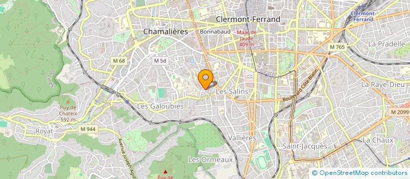 localisation de l'entreprise MADAME GAELLE LAURIER  CHAMALIERES