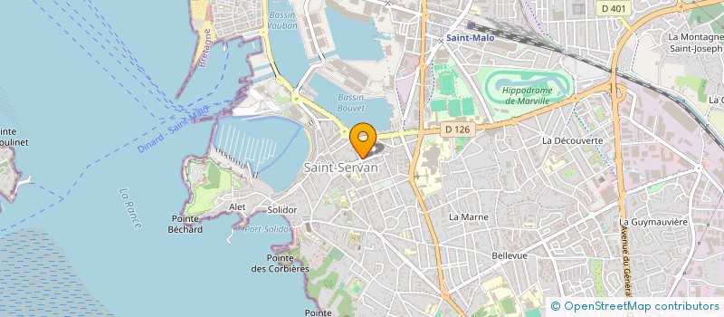 localisation de l'entreprise MADAME GAELLE LAVALOU  SAINT-MALO