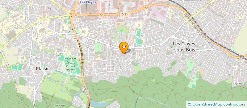 localisation de l'entreprise MADAME GAELLE LE BELLU  LES CLAYES-SOUS-BOIS