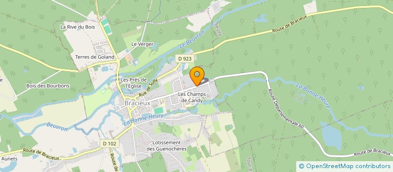 localisation de l'entreprise MADAME GAELLE LE BRAS  BRACIEUX