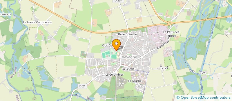 localisation de l'entreprise MADAME GAELLE LE HIR  CHAVAGNE