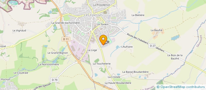 localisation de l'entreprise MADAME GAELLE LECLERC à LES EPESSES
