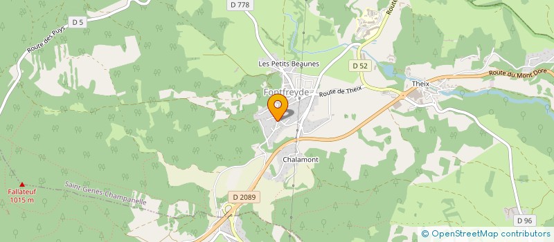 localisation de l'entreprise MADAME GAELLE LEFEBVRE  SAINT-GENES-CHAMPANELLE