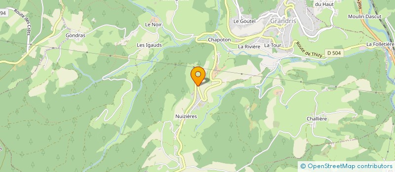 localisation de l'entreprise MADAME GAELLE LEFRANC  GRANDRIS