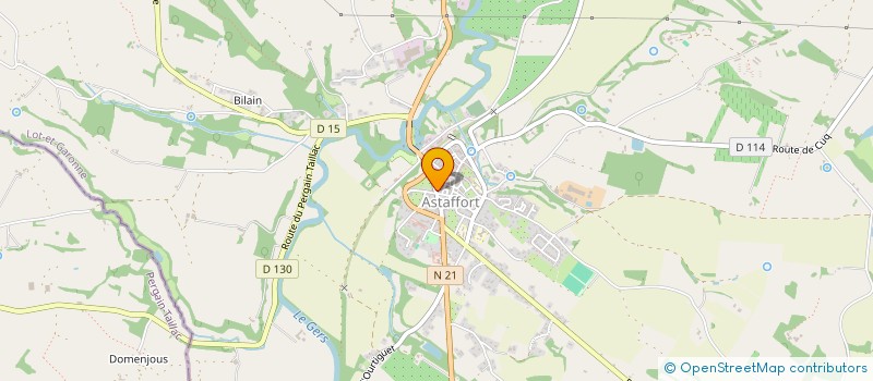 localisation de l'entreprise MADAME GAELLE LEMAN  ASTAFFORT