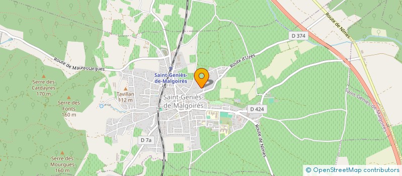 localisation de l'entreprise MADAME GAELLE LEPROVOST  SAINT-GENIES-DE-MALGOIRES