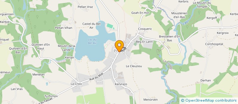 localisation de l'entreprise MADAME GAELLE LESCOAT  PRIZIAC