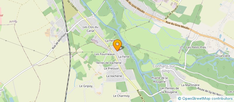 localisation de l'entreprise MADAME GAELLE LESOEUR à CONFLANS-SUR-LOING
