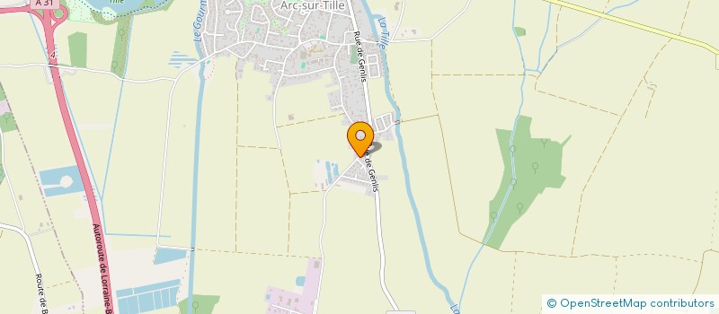 localisation de l'entreprise MADAME GAELLE LHENRY  ARC-SUR-TILLE