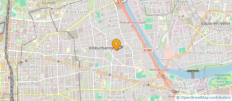 localisation de l'entreprise MADAME GAELLE LHOPITAL  VILLEURBANNE