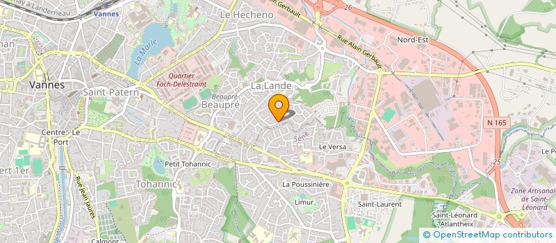 localisation de l'entreprise MADAME GAELLE LORCY à VANNES