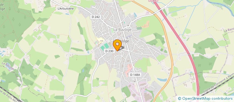 localisation de l'entreprise MADAME GAELLE LOUVEAU  LA BAZOGE