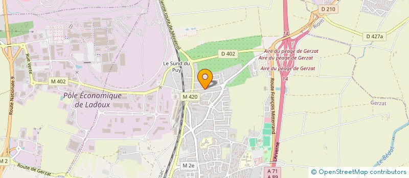 localisation de l'entreprise MADAME GAELLE LUCOT  CLERMONT FERRAND