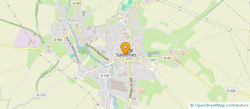 localisation de l'entreprise MADAME GAELLE MAGNEZ  SOLESMES