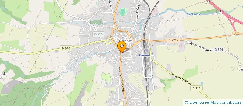 localisation de l'entreprise MADAME GAELLE MARIE  GANNAT