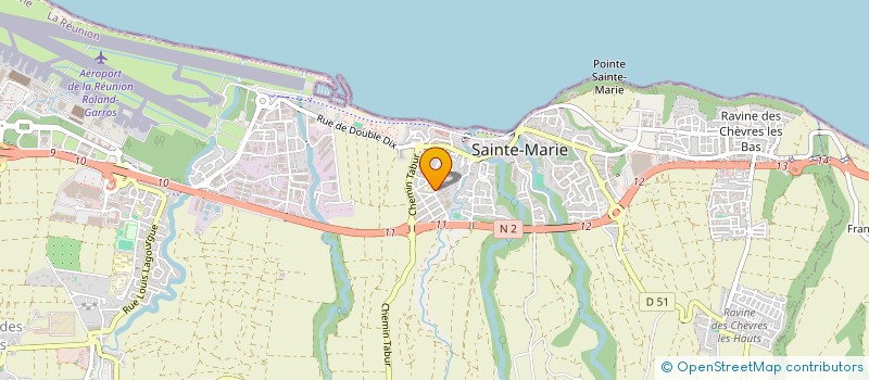 localisation de l'entreprise MADAME GAELLE MARIE ODILE BAREGE  SAINTE-MARIE