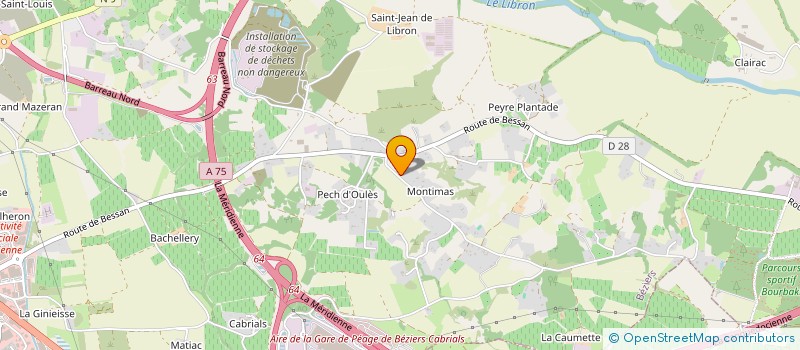 localisation de l'entreprise MADAME GAELLE MARIE SANCHEZ  BEZIERS