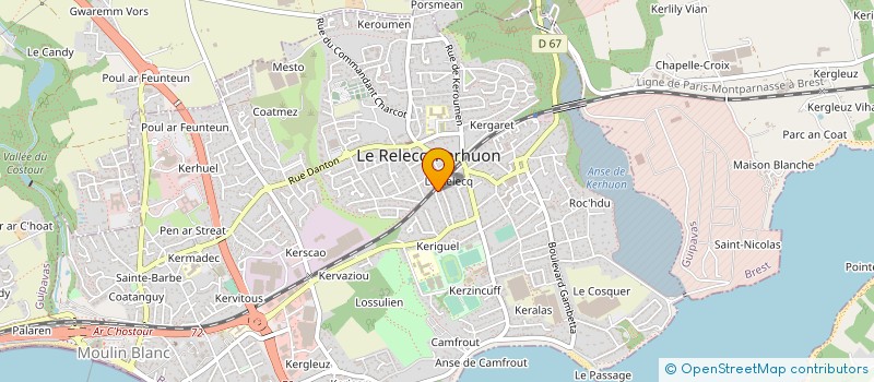 localisation de l'entreprise MADAME GAELLE MARTINEAU à LE RELECQ-KERHUON