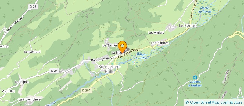 localisation de l'entreprise MADAME GAELLE MASNADA  BOURGET-EN-HUILE