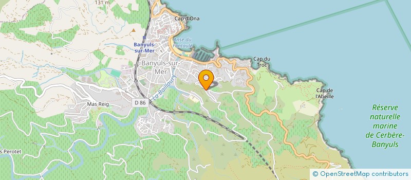 localisation de l'entreprise MADAME GAELLE MASSOT  BANYULS-SUR-MER