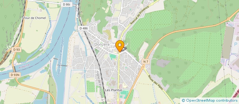 localisation de l'entreprise MADAME GAELLE MAUCLERT  DONZERE