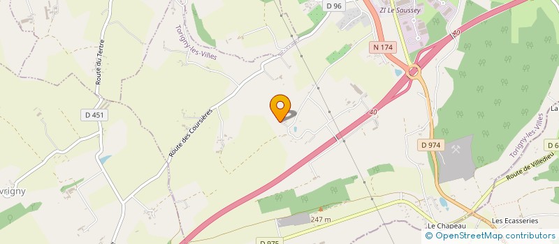 localisation de l'entreprise MADAME GAELLE MAUGER  TORIGNY-LES-VILLES