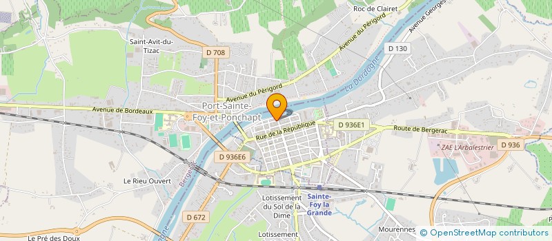 localisation de l'entreprise MADAME GAELLE MAUMONT  SAINTE-FOY-LA-GRANDE