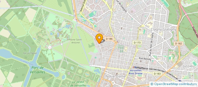 localisation de l'entreprise MADAME GAELLE MENGER à VERSAILLES