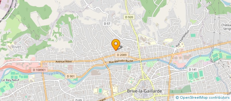 localisation de l'entreprise MADAME GAELLE MESTRE  BRIVE-LA-GAILLARDE