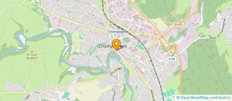 localisation de l'entreprise MADAME GAELLE MICHEL  CHAMPAGNOLE