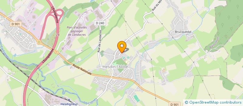 localisation de l'entreprise MADAME GAELLE MIONNET  HESDIN-L'ABBE