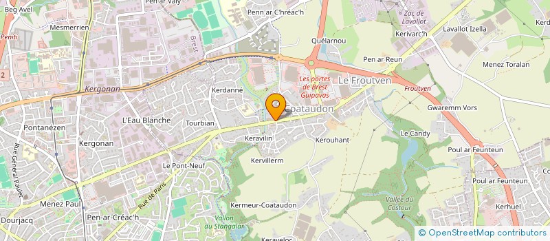 localisation de l'entreprise MADAME GAELLE MOAL  GUIPAVAS