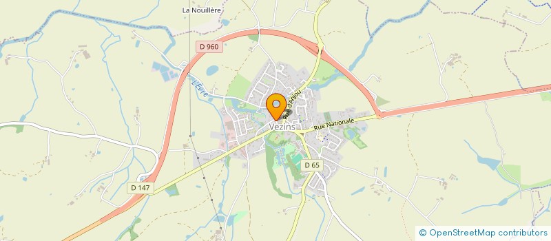 localisation de l'entreprise MADAME GAELLE MOINET  VEZINS