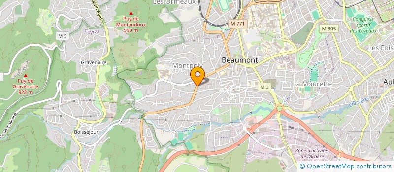 localisation de l'entreprise MADAME GAELLE MONTMAYEUR  BEAUMONT