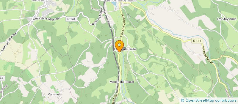 localisation de l'entreprise MADAME GAELLE MOREAU  LAMOTHE-FENELON