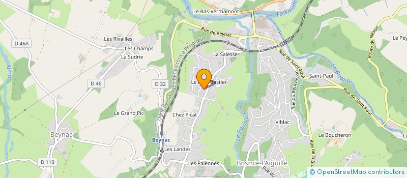 localisation de l'entreprise MADAME GAELLE MOREAU  BOSMIE-L'AIGUILLE