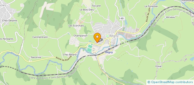 localisation de l'entreprise MADAME GAELLE MORLET  REGNY