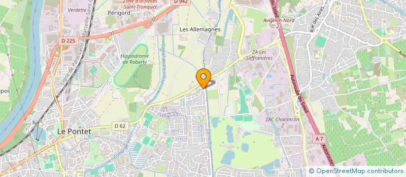 localisation de l'entreprise MADAME GAELLE MOUGENOT  LE PONTET