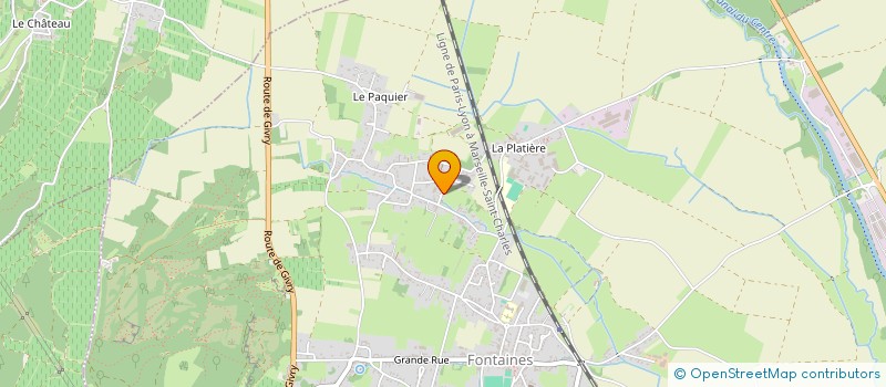 localisation de l'entreprise MADAME GAELLE MOULLIERE  FONTAINES