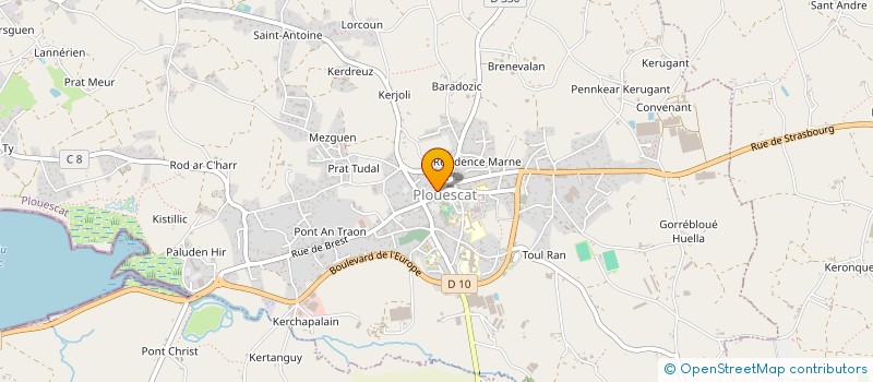 localisation de l'entreprise MADAME GAELLE MOURGUES  PLOUESCAT