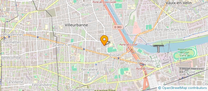 localisation de l'entreprise MADAME GAELLE MOURIERAS  VILLEURBANNE