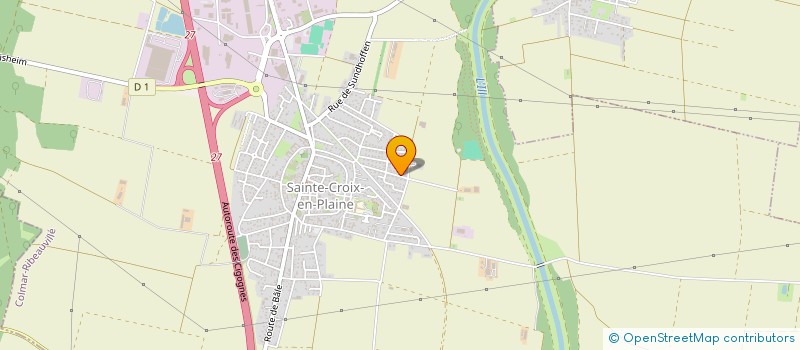 localisation de l'entreprise MADAME GAELLE MULLER  SAINTE-CROIX-EN-PLAINE