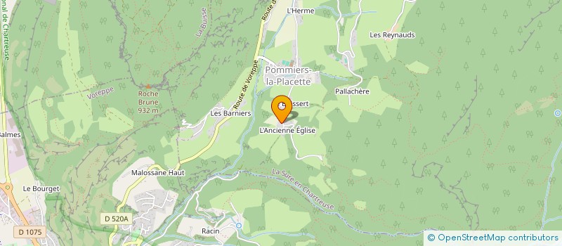 localisation de l'entreprise MADAME GAELLE MUSELLI  LA SURE EN CHARTREUSE