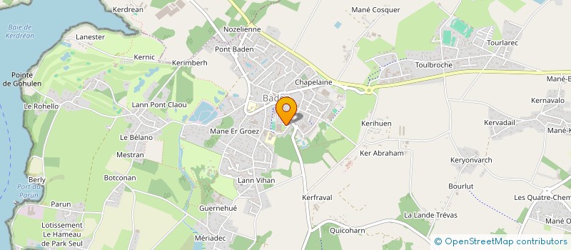 localisation de l'entreprise MADAME GAELLE MUZELLEC  BADEN