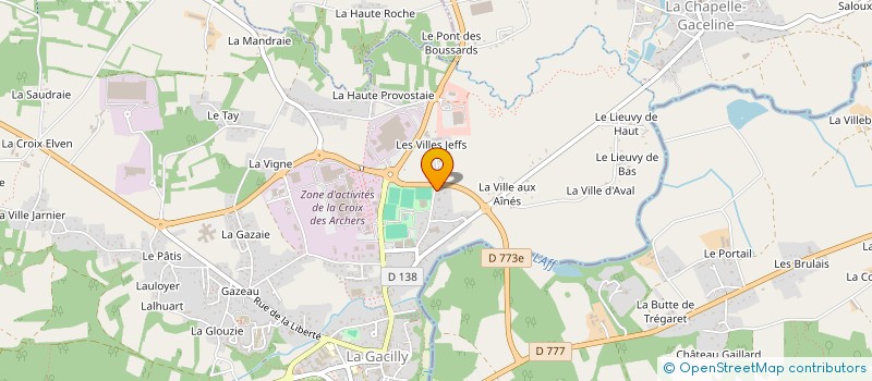 localisation de l'entreprise MADAME GAELLE ONILLON à LA GACILLY