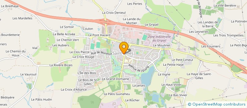 localisation de l'entreprise MADAME GAELLE PAQUIER  LA CHAPELLE-DES-FOUGERETZ