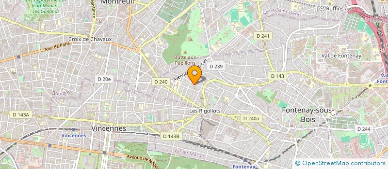 localisation de l'entreprise MADAME GAELLE PAULY à FONTENAY-SOUS-BOIS