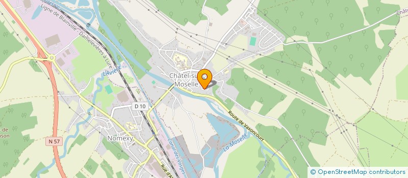 localisation de l'entreprise MADAME GAELLE PERRARD  CHATEL-SUR-MOSELLE