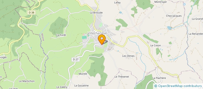 localisation de l'entreprise MADAME GAELLE PERROUD à VILLECHENEVE