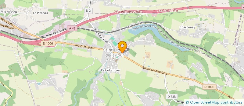 localisation de l'entreprise MADAME GAELLE PESCE  SAINT-DIDIER-DE-LA-TOUR